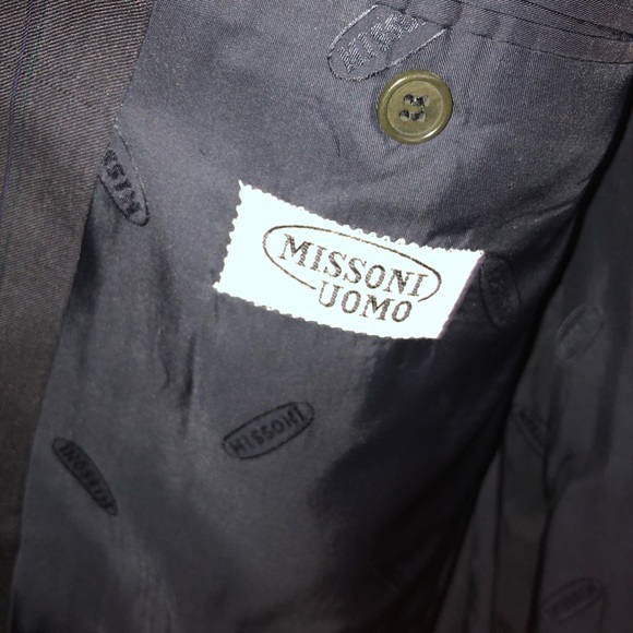 MISSONI UOMO Blazer Men's Dark Grey - Picture 3 of 10